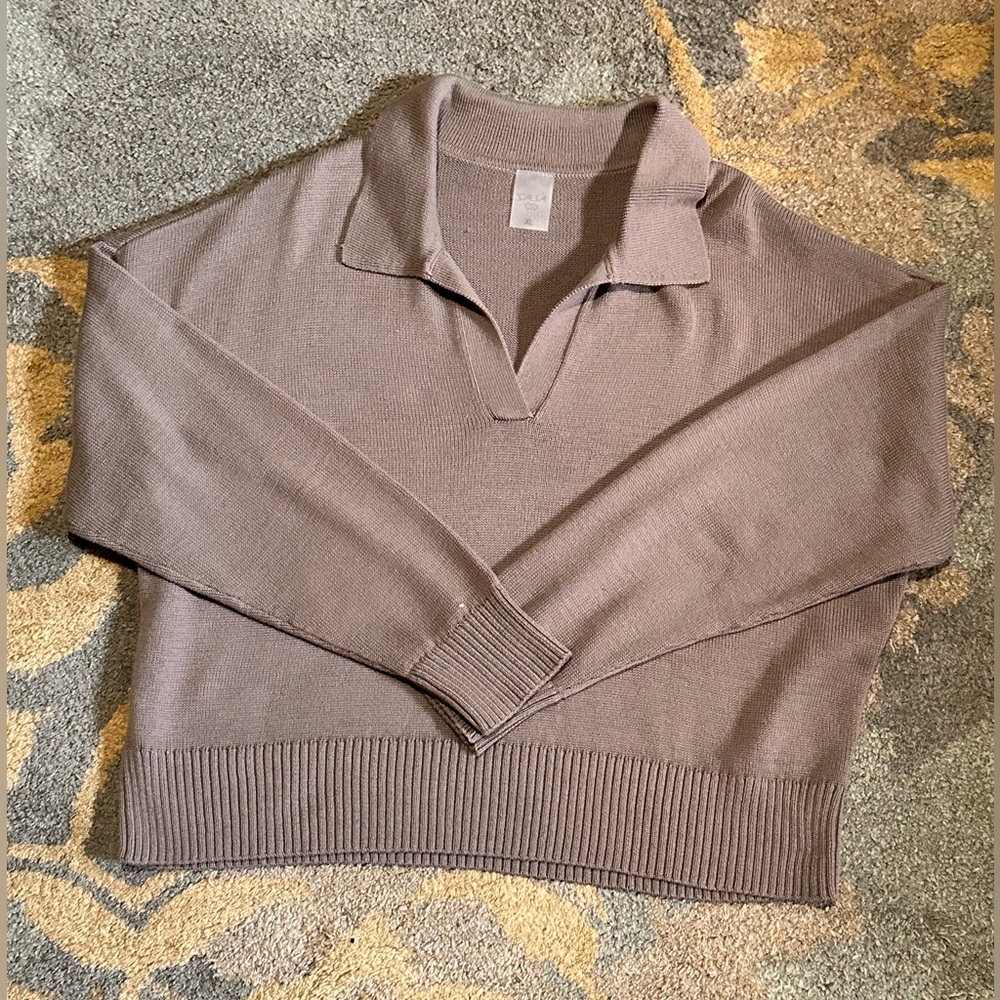 CALIA knitted collared sweater